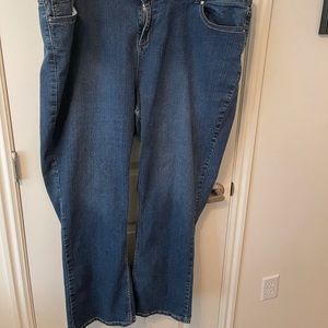 Lane Bryant boot cut embellished pocket jeans